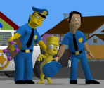 Title Screen / Game Over - The Simpsons Movie: Bart Simpson's Naked Skate