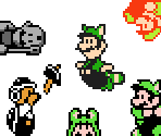 Luigi (Super Mario All-Stars, NES-Style) - Mario Customs