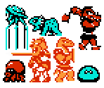 Overworld Enemies - Zelda 2: The Adventure of Link