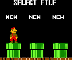 File Select Screen - Super Mario Bros. Deluxe