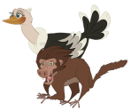 Mbuni & Baby Baboon's Mother - The Lion Guard to the Rescue