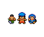 Overworld Sprites - Ganbare Goemon 2: Kiteretsu Shougun Magginesu (JPN)