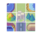 Tileset (Rain) - Advance Wars 2: Black Hole Rising