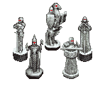 Chess Pieces - Harry Potter & the Philosopher's / Sorcerer's Stone