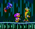 Isolated Island (Intro) Levels 0 & 1 (Night) - Knuckles' Chaotix (32X)
