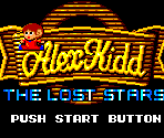 Title Screen - Alex Kidd: The Lost Stars