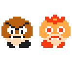 Galoomba & Goombud (Super Mario Bros. 1 NES-Style) - Mario Customs
