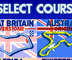Course Select - F-1 Grand Prix Star II