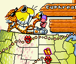 Map - Chester Cheetah: Wild Wild Quest (USA)