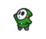 Shy Guy (Green) - Paper Mario