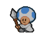 Toad Guard (Blue) - Paper Mario