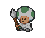 Toad Guard (Green) - Paper Mario