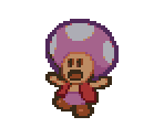 Toad (Pink) - Paper Mario