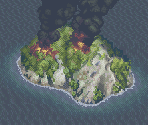 The Island Burns Cut Scene - Tales of Destiny
