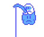 Fishing Boo (Super Mario Bros. 1 NES-Style) - Mario Customs