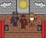 FNaF 1 Map / Characters (Undertale Overworld-Style) - Five Nights at Freddy's Customs