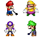 Overworld Characters - Mario Golf: Advance Tour