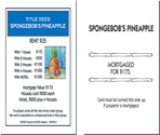 Title Deeds - Monopoly: SpongeBob SquarePants Edition