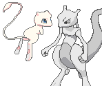 Mew & Mewtwo - Tooned.com Tooncards