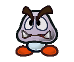 Headbonk Goomba - Super Paper Mario