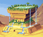 Maroon Valley Panorama (View on Faj'ro Temple) - CrossCode