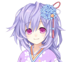 Plutia (Kanzashi Flower) - Neptunia & Friends / Mainichi Compile Heart