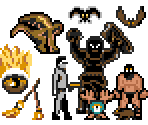 Enemies and Items - Dark Castle