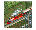 American Style Steam Trains - RollerCoaster Tycoon 2