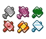 Custom Hammer Badges (TTYD) - Paper Mario Customs