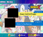 Menu Backgrounds & Title Screen - Sonic X: Volume 1