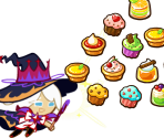 Cream Puff Cookie (Dark Magic Hat) - Cookie Run: OvenBreak