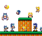 Sonic (Super Mario World-Style) - Sonic the Hedgehog Customs