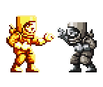 Golden & Silver Hazmat Soldier - Metal Slug Attack