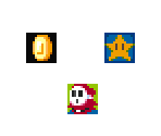 Shy Guy Slot Machine & Playroom Icons - Paper Mario