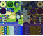 World Map (Day & Night) - Secret of Mana
