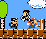 Kunio & Riki (Super Mario Maker-Style) - Kunio-kun / River City Customs