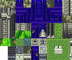 Tasnica, Pandora Castle & Lighthouse (Exterior, Battlements, Roof) - Secret of Mana