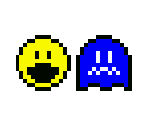 Pac-Man & Ghosts (Dragon Quest 3 GBC-Style) - Pac-Man Customs