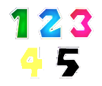 Dice Block Numbers - Mario Party 4