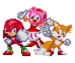 Knuckles, Tails and Amy - Sonic X (Leapster)