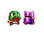Playable Characters, Enemies & Bosses - Bubble Bobble Revolution