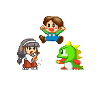 Bubblun, Bubby and Sayo-chan - Pop 'n' Pop