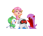Mighta, Monsta, Packy and Woolen - Bust-a-Move 4 / Puzzle Bobble 4