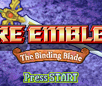 Title Screen - Fire Emblem: The Binding Blade (JPN)