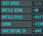 Options Screen - Pokémon Black 2 / White 2