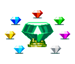 Chaos Emeralds and Master Emerald - Sonic X (Leapster)