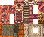 Fire Palace (Exterior) & Tree Palace (Interior, Aegagropilon's Boss Area) - Secret of Mana