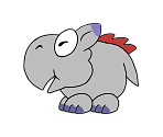 Albino Dino (Paper Mario-Style, Modern) - Paper Mario Customs