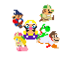 Mario Party 2 Cast (Super Mario Maker-Style) - Mario Customs