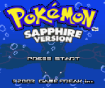 Title Screen (Sapphire) - Pokémon Ruby / Sapphire